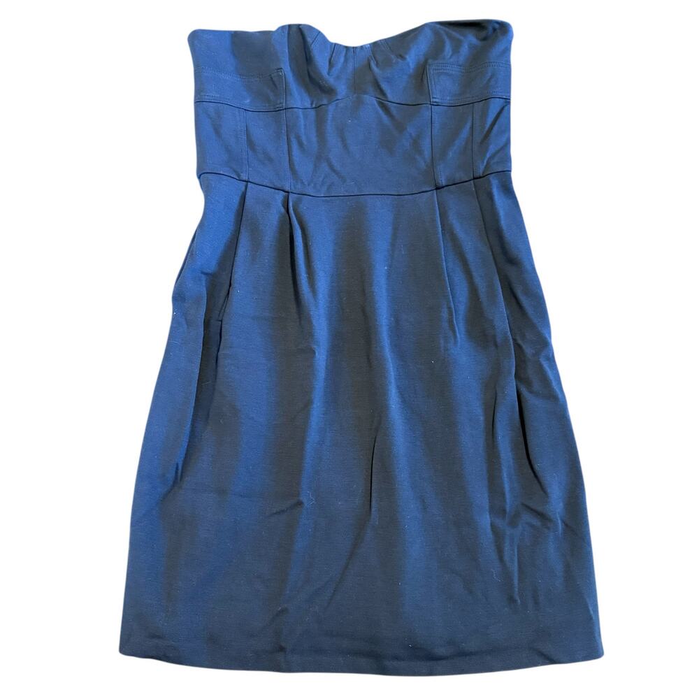 Diane von Furstenberg DVF Women’s midnight navy pointe strapless dress 10